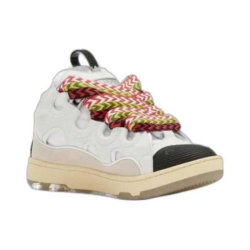 Curb Panelled Lace-Up Sneakers
