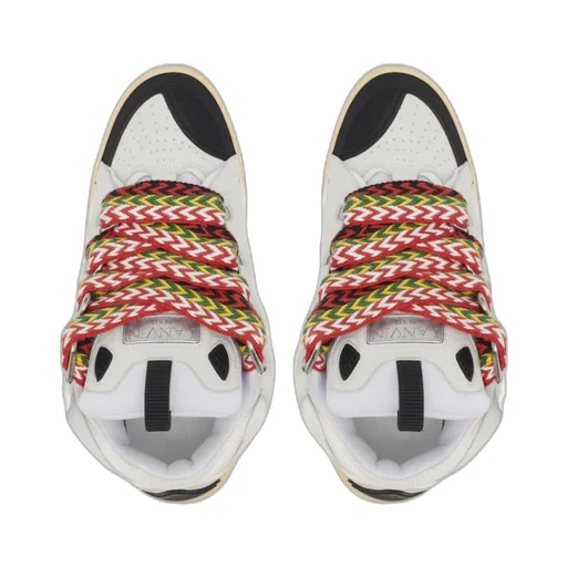 Curb Panelled Lace-Up Sneakers