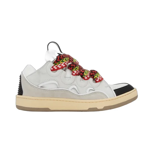 Curb Panelled Lace-Up Sneakers