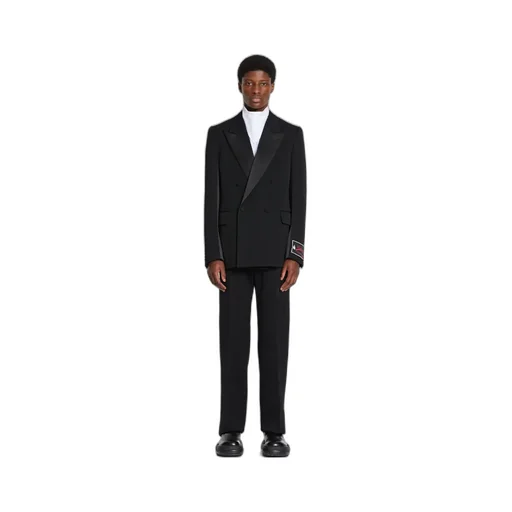 Straight-Leg Satin Panelled Trousers