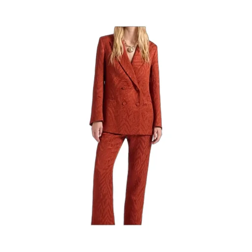 Textured Double-Breasted Jacket