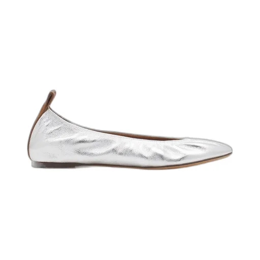 Ruched Detail Slip-On Ballerina Shoes