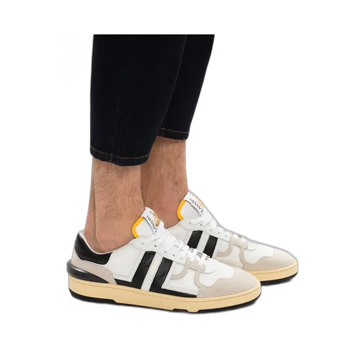 Panelled Lace-Up Sneakers