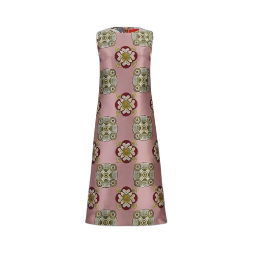 Floral-Print Sleeveless Midi Dress