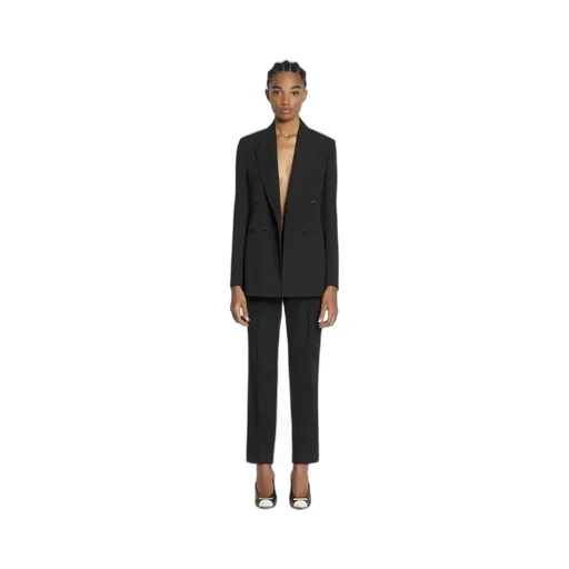 Straight Leg Cropped Trousers