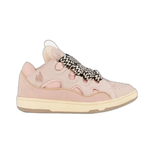 Curb Panelled Lace-Up Sneakers