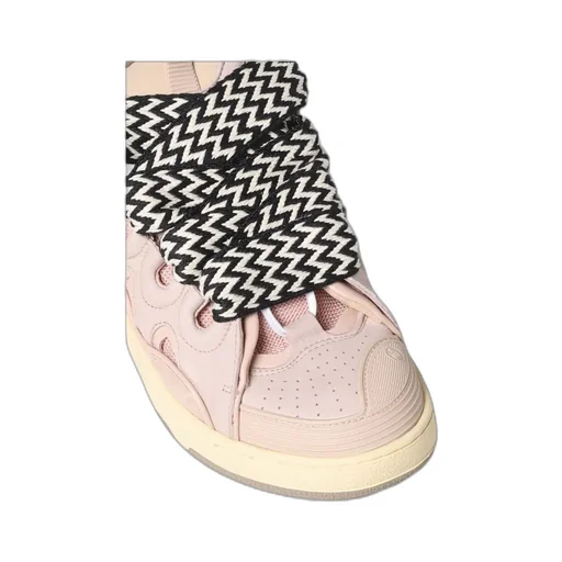 Curb Panelled Lace-Up Sneakers