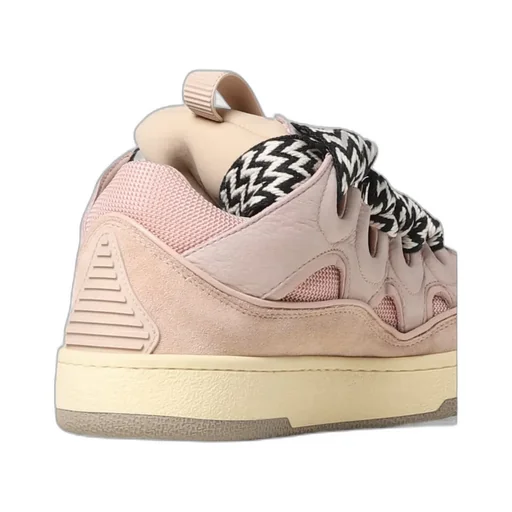 Curb Panelled Lace-Up Sneakers