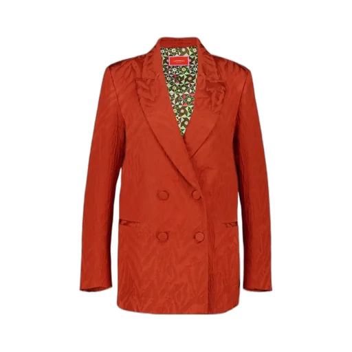 Textured Double-Breasted Jacket