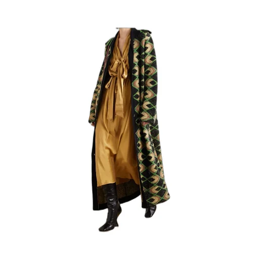 Geometric-Pattern Coat