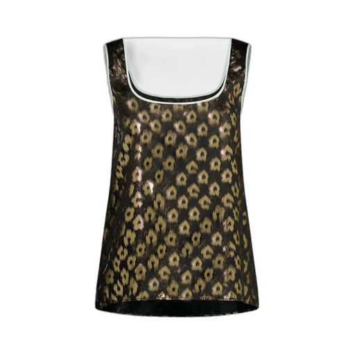 All-Over Print Silk Top