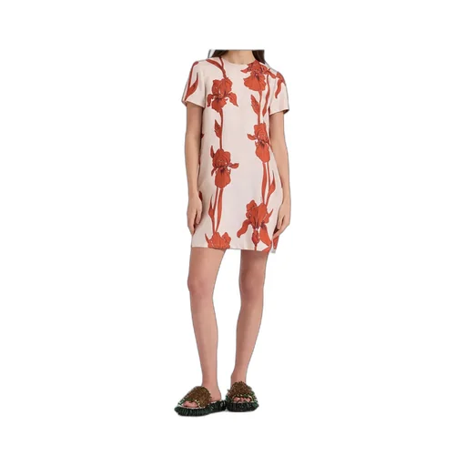 Iris Print Mini Dress