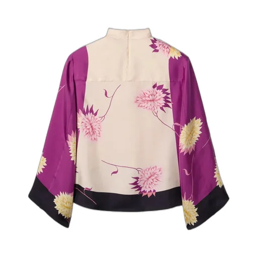PlacÉE Floral Silk Top