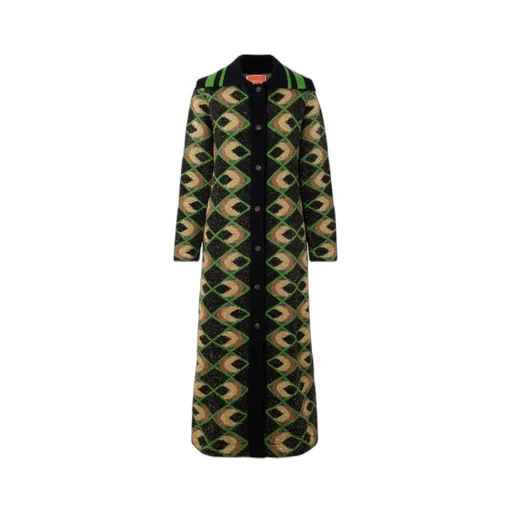 Geometric-Pattern Coat
