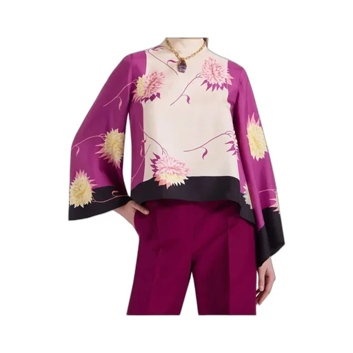 PlacÉE Floral Silk Top