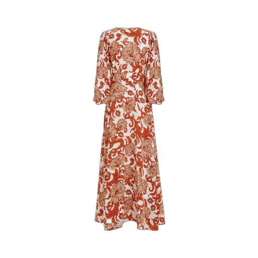 Camerino Abstract-Pattern Silk Dress