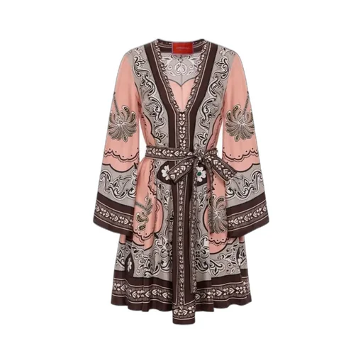 Printed Wrap Dress