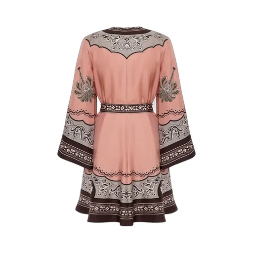 Printed Wrap Dress