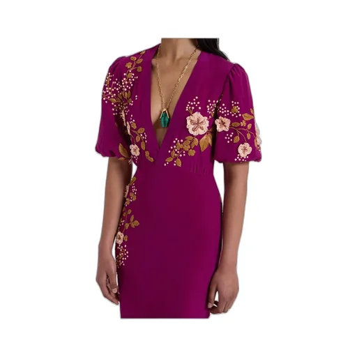 Silk V-Neck Dress