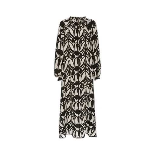 Graphic-Print Shirt Dress