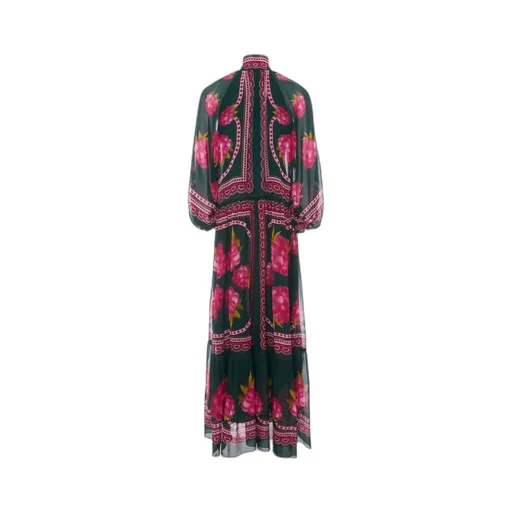 Athena Lampone Printed Midi Dress