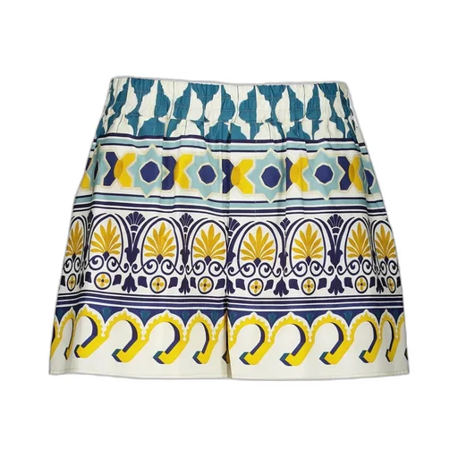 Abstract Pattern Cotton Shorts
