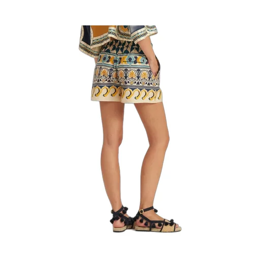 Abstract Pattern Cotton Shorts