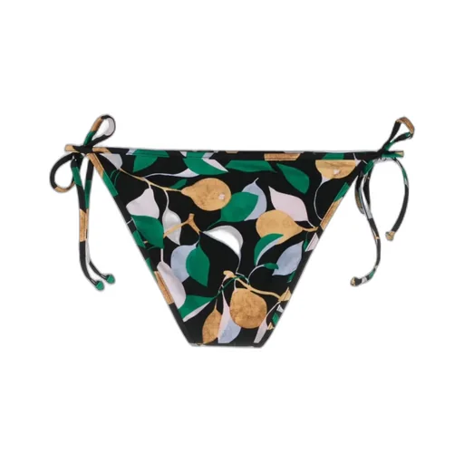 Orchard-Print Tied Bikini Bottoms