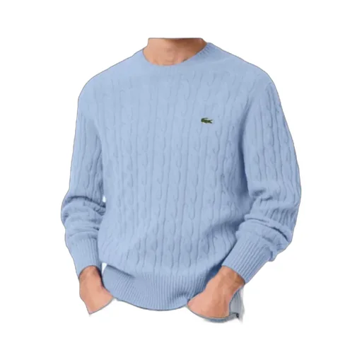 Cable Knit Carded Crewneck Jumper