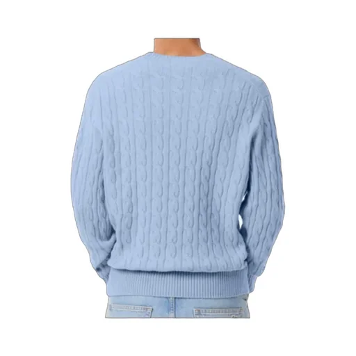 Cable Knit Carded Crewneck Jumper