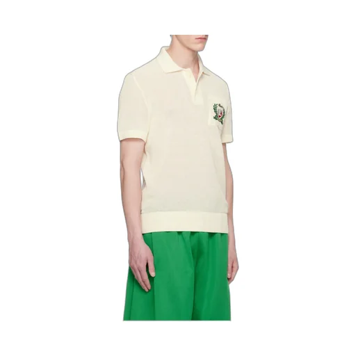 Short-Sleeved Knitted Polo Shirt