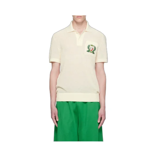 Short-Sleeved Knitted Polo Shirt