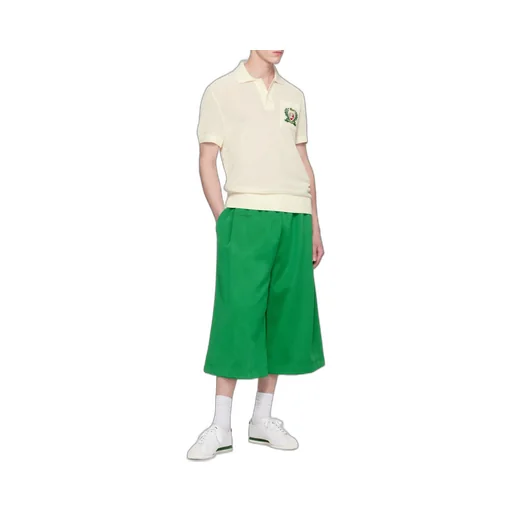 Short-Sleeved Knitted Polo Shirt