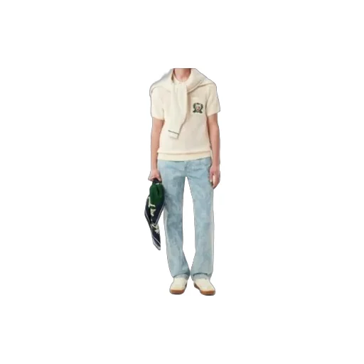 Short-Sleeved Knitted Polo Shirt