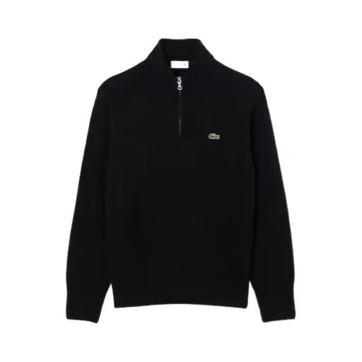 Half-Zip Mock-Neck Sweater