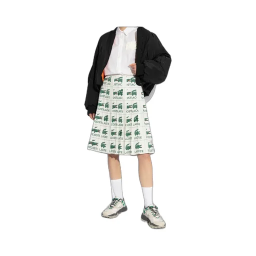 Embroidered Pleated Skirt