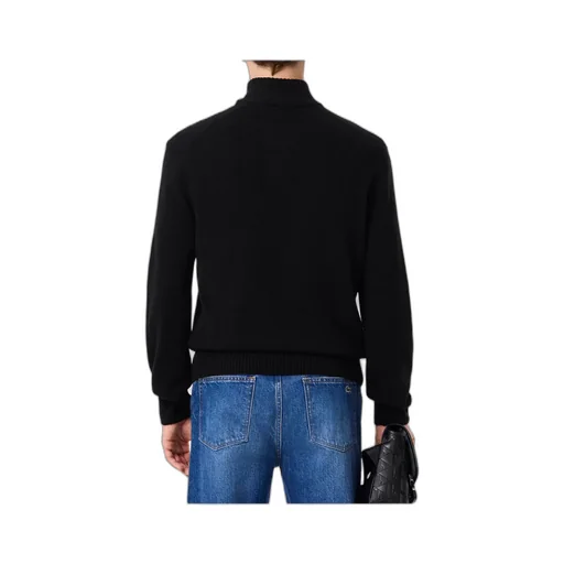Half-Zip Mock-Neck Sweater