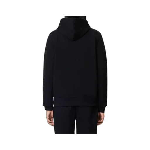Logo Patch Zip-Up Drawstring Hoodie