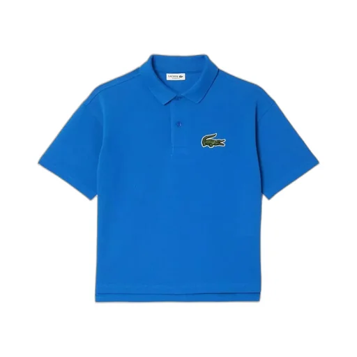 Crocodile-Embroidered Piqué Polo Shirt