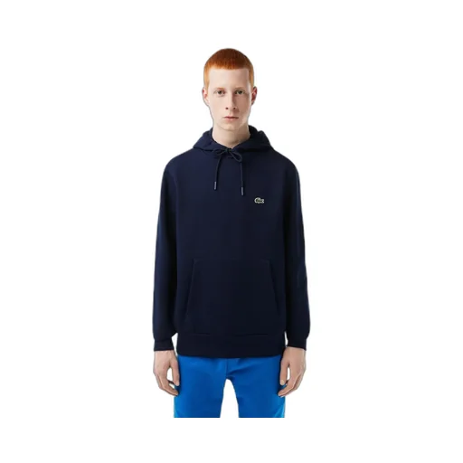 Logo Embroidered Drawstring Hoodie