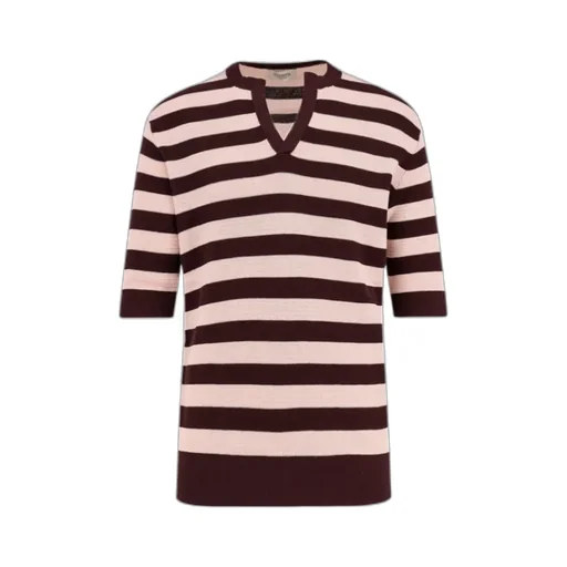 Striped V-Neck Sweater