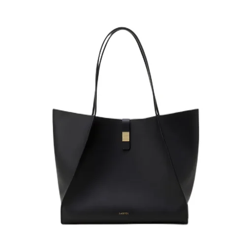 Clasp-Closure Top Handle Bag