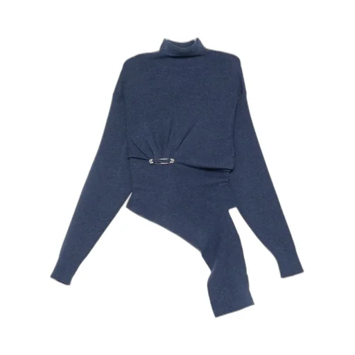 Safety-Pin Knitted Top