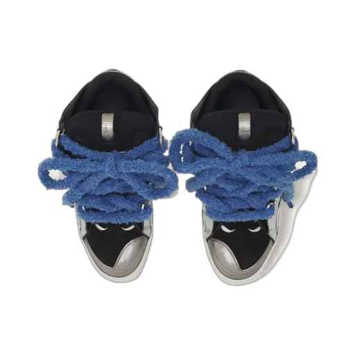 Rope-Lace Cut-Out Sneakers