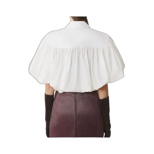 Puff Sleeved Gathered Top