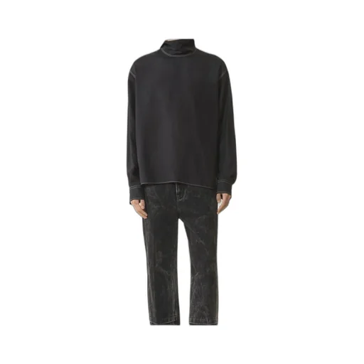 Contrast-Stitching Shirt
