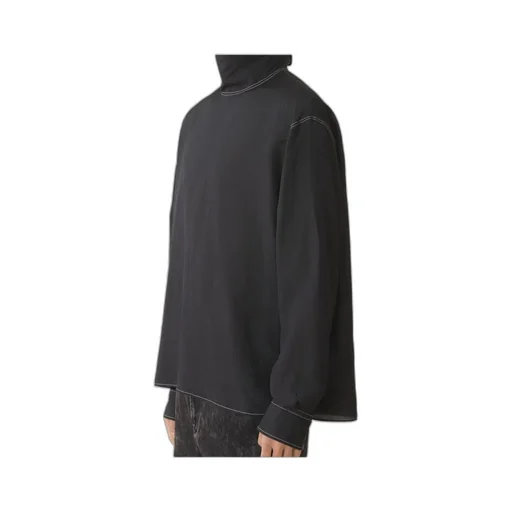 Contrast-Stitching Shirt