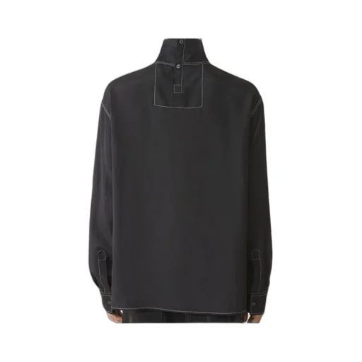 Contrast-Stitching Shirt