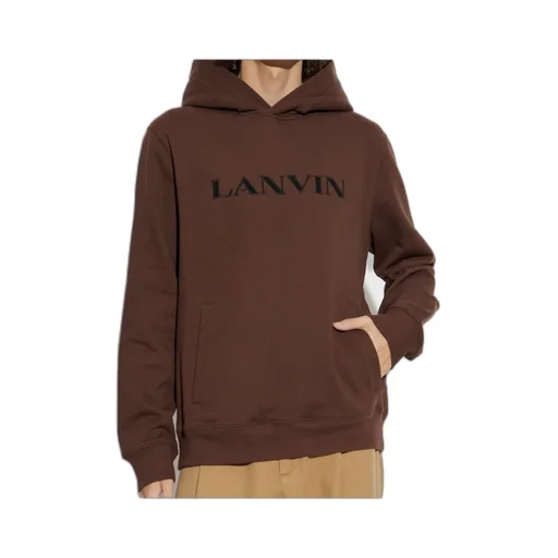 Logo-Embroidered Kangaroo Pocket Hoodie