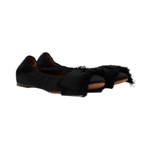Satin Bow Ballet Flats